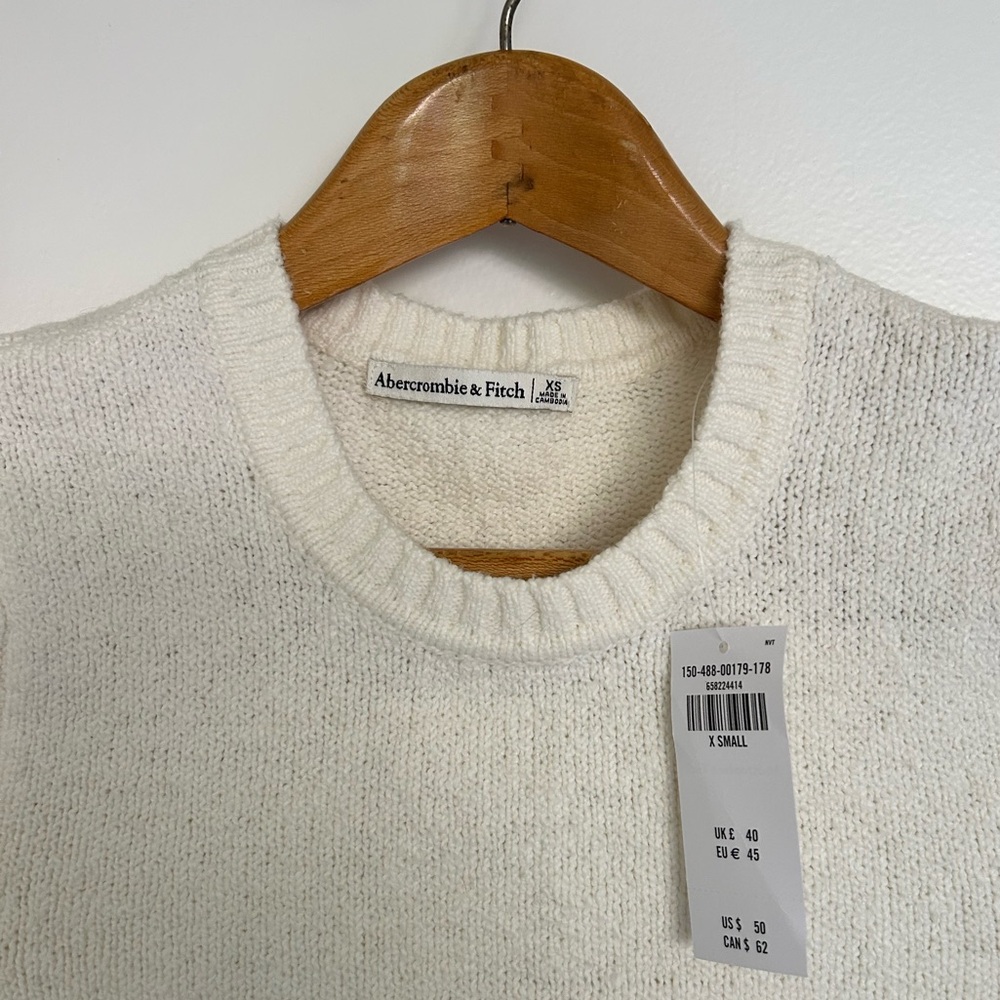 Abercrombie & Fitch Ivory Knit Pullover